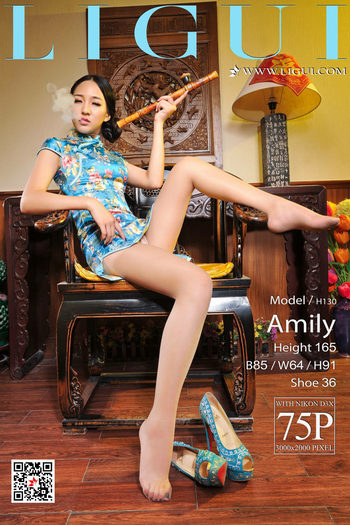 [Ligui丽柜]2018.08.07 网络丽人 Model Amily