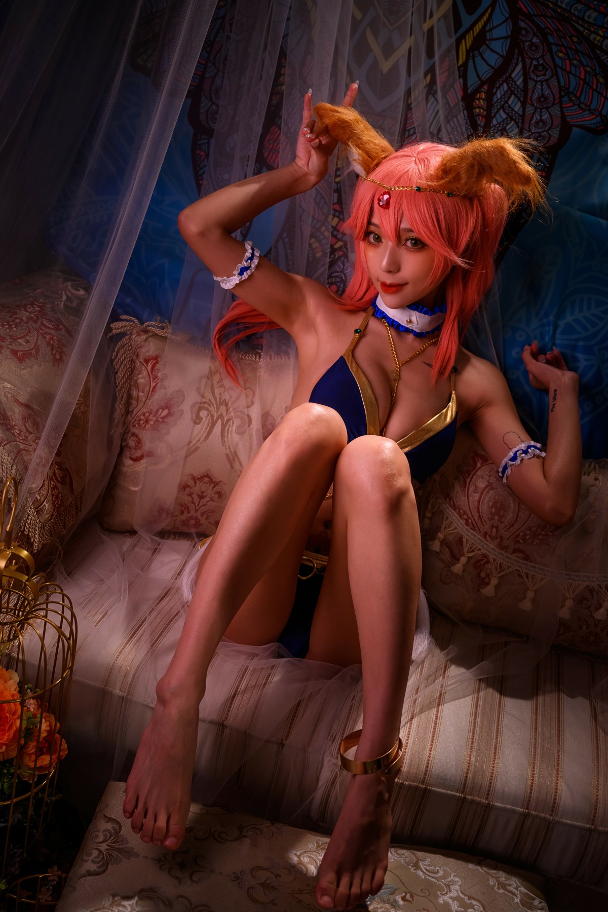 [Cosplay]动漫博主舞小喵 - 玉藻前舞娘